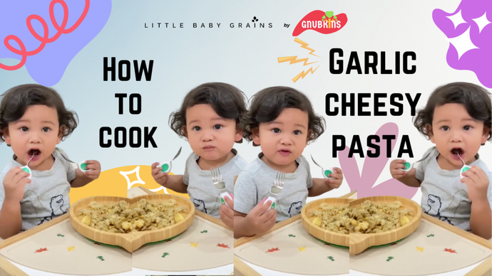 Resepi Garlic Cheesy Pasta Baby untuk 7 bulan