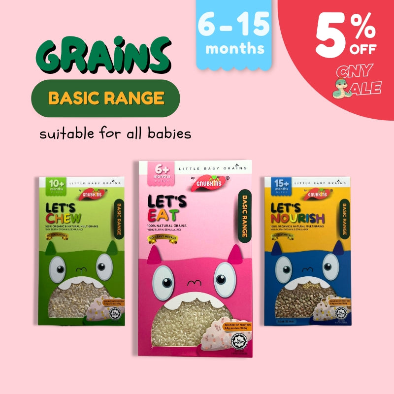 Baby Grains BASIC Range (6-15 Months)