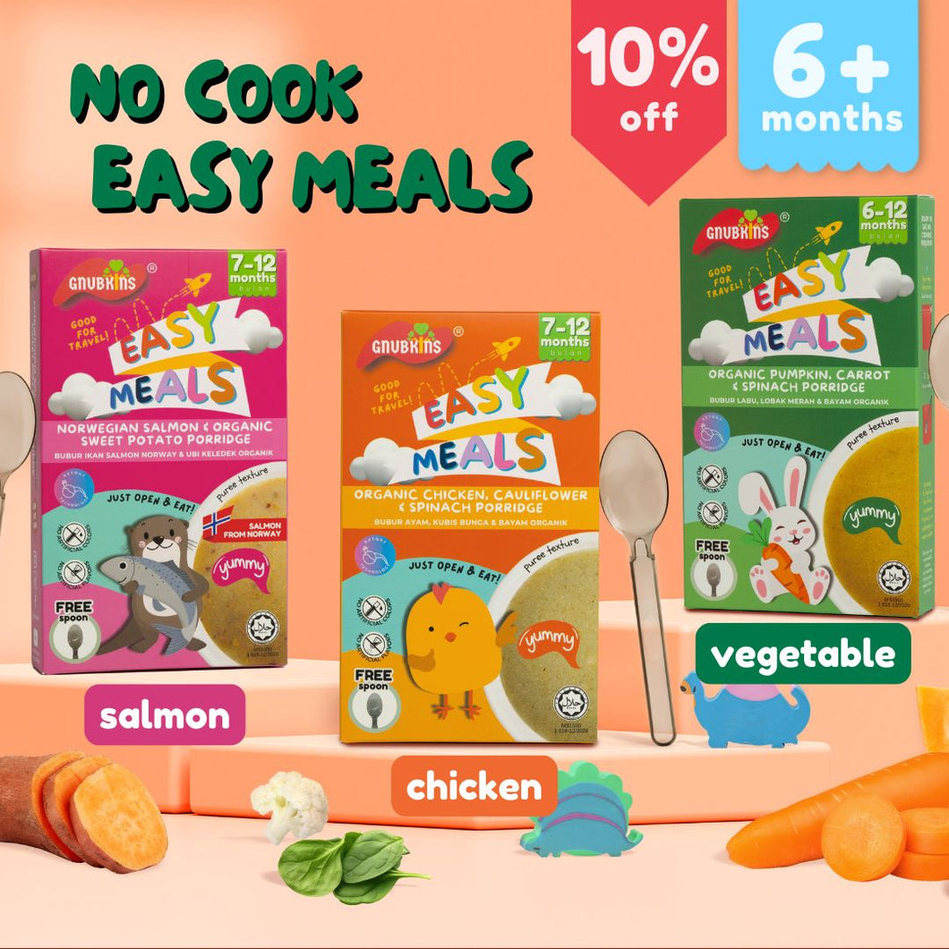 No Cook Easy Meals - 3 Flavours (6-12 months)