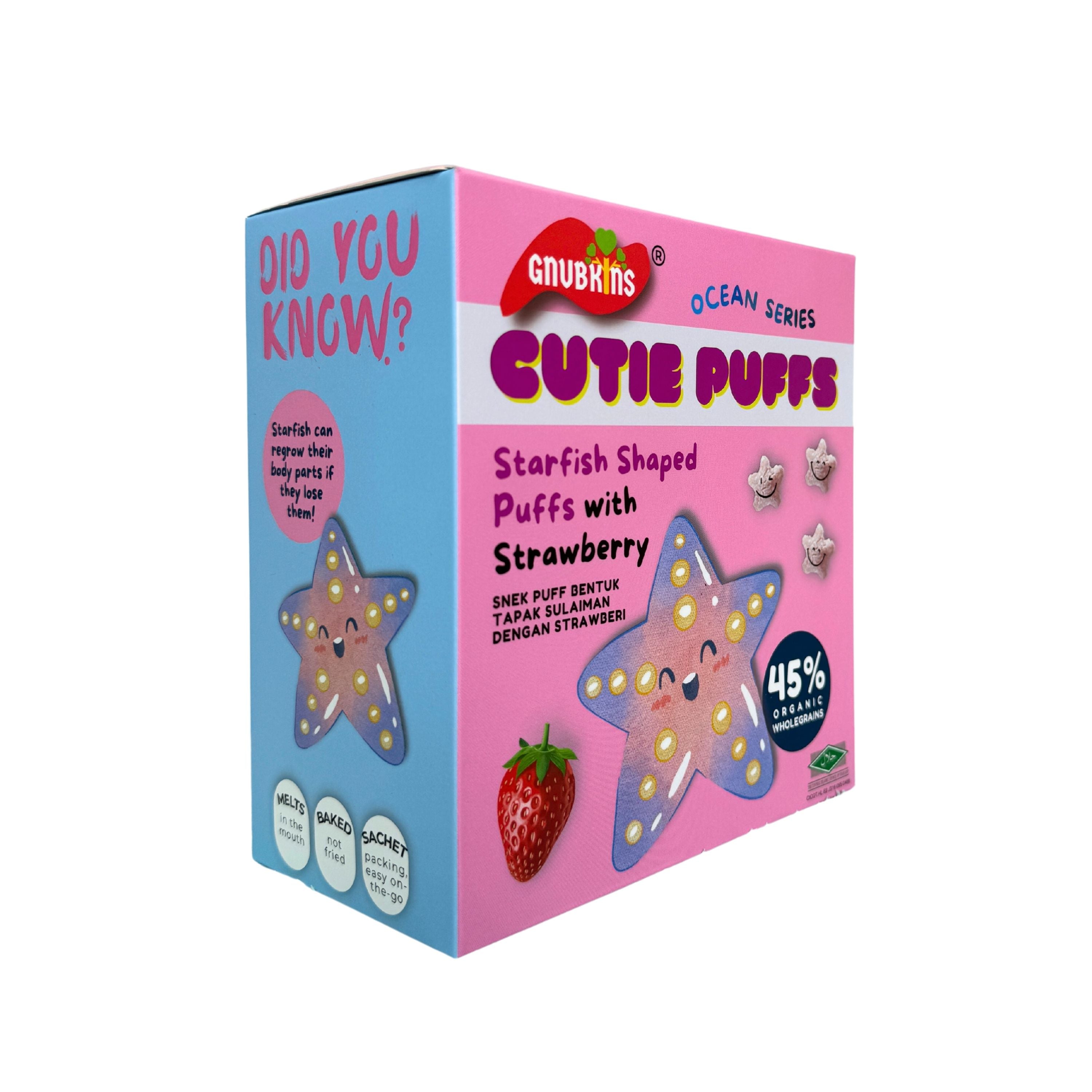 Cutie Puffs Organic Snack - 3 Flavours (6 months onwards)