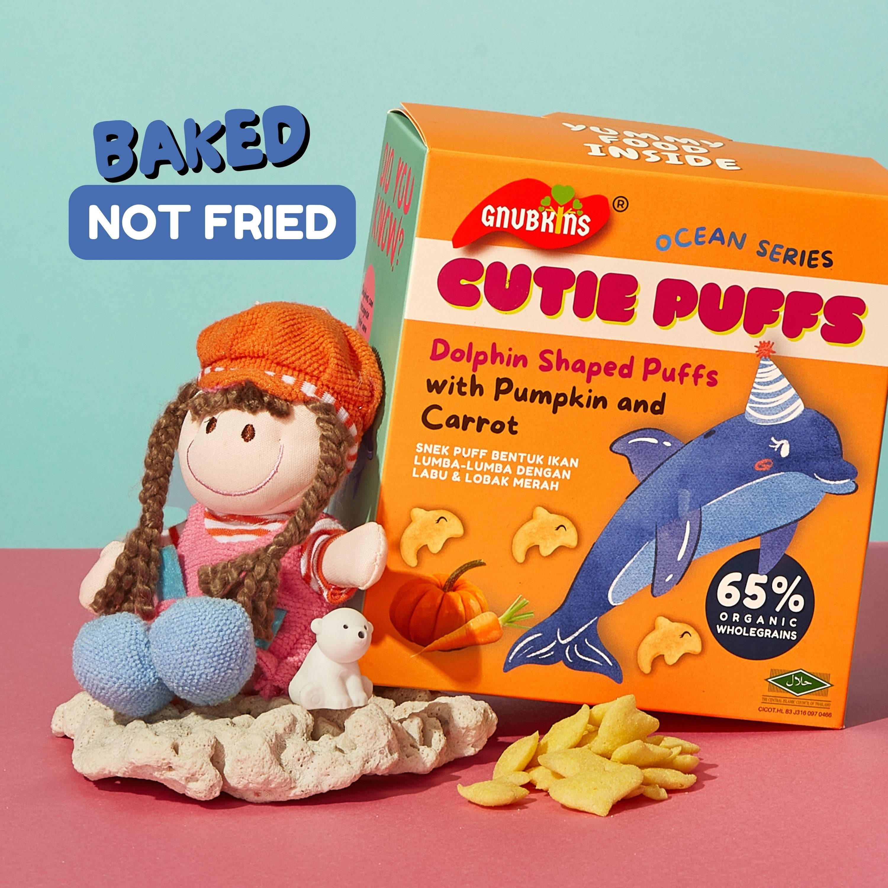 Cutie Puffs Organic Snack - 3 Flavours (6 months onwards)