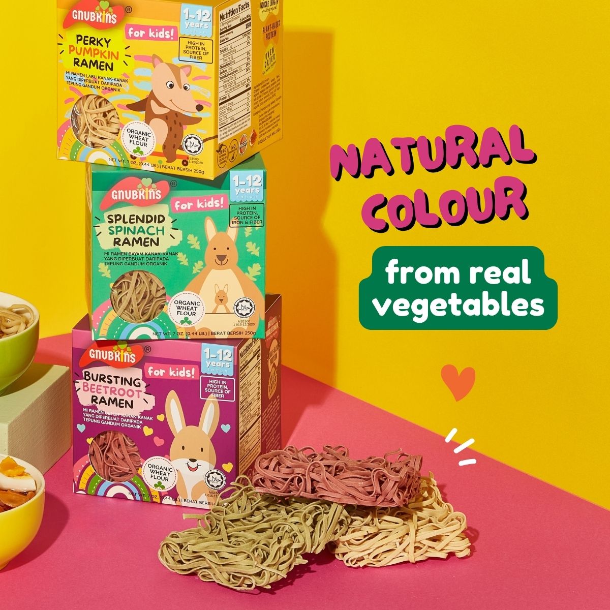 Organic Kids Ramen - 3 flavours (1-12 Years)