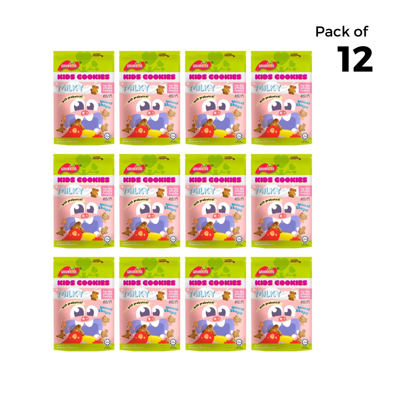 Mini Pack Prebiotic Kids Cookies 40g - 2 flavours (12 months till adult)